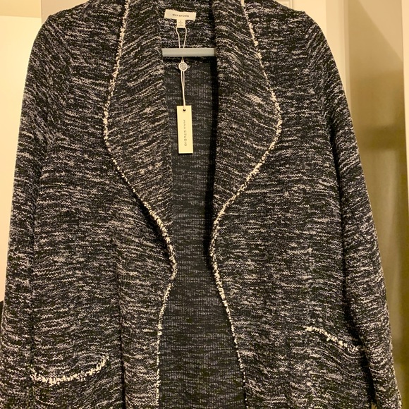 Max Studio black tweed cardigan - Picture 5 of 6